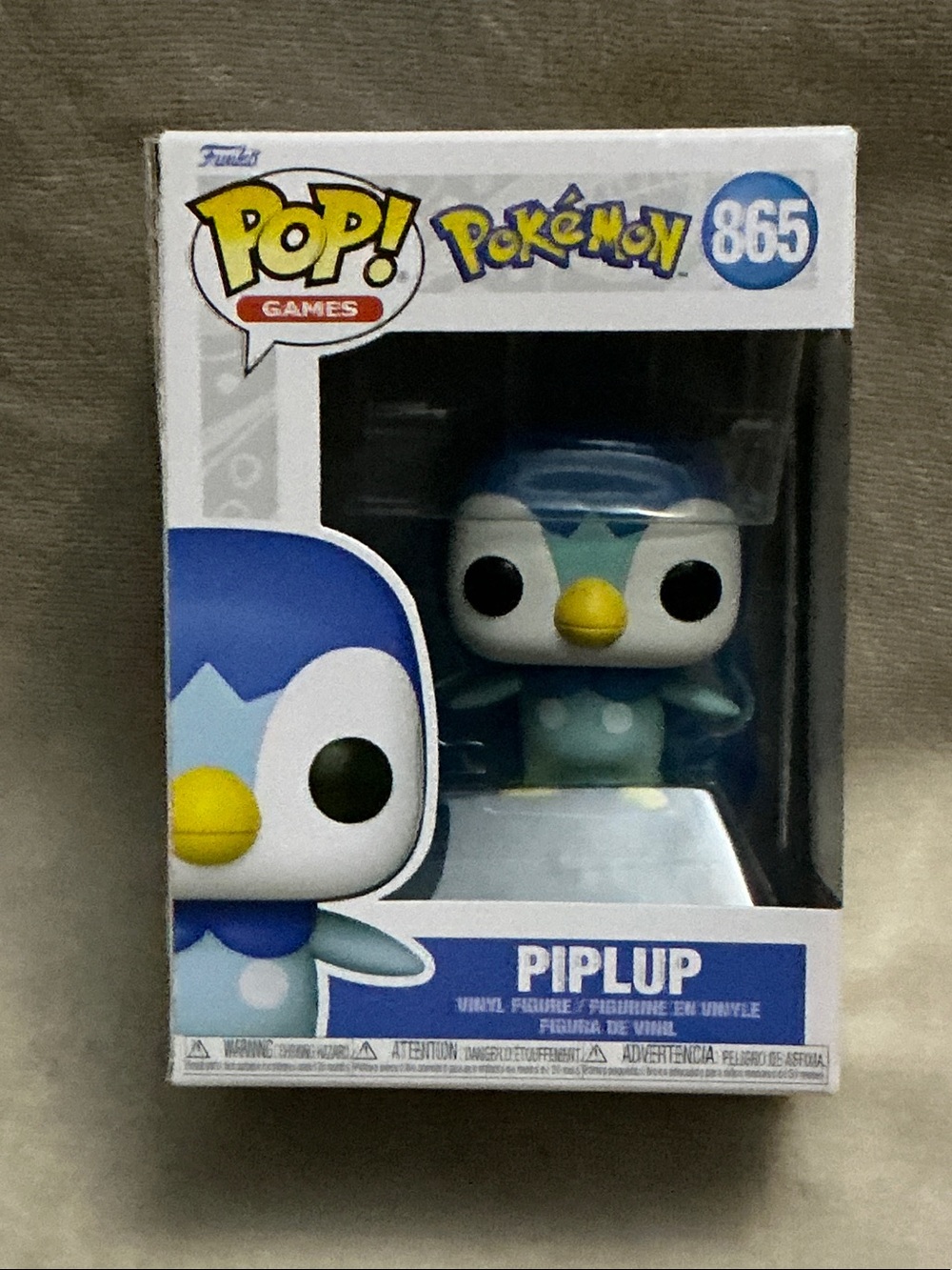 Funko Pop! Pokémon Piplup Vinyl Figure - Blue, Yellow, White